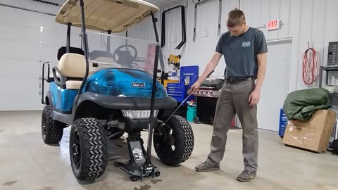Part 1 of a Front End Alignment for a Golf Cart
