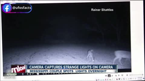 Camera captures strange lights on camera