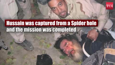 Caught Saddam Hussain in Iraq