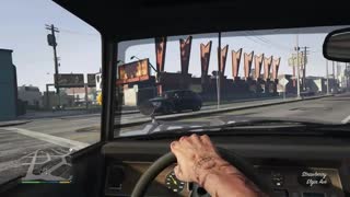 First person driving through Los Santos — GTA 5