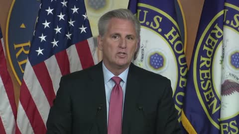 Kevin McCarthy holds weekly press briefing