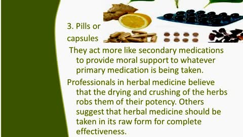 Herbal Medicine - Forms and Advantages