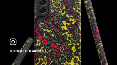 Camo Carbon print shock phone cases for iPhone and Samsung