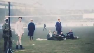 Footage of the 1908 London Olympics, the first Games held outside Greece