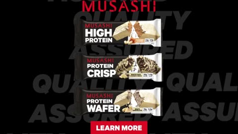 Musashi High Protein White Chocolate Bar