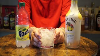 Malibu Pineapple Rum & Fanta Pina Colada