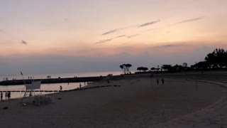 Sunset beach in Okinawa, Japan