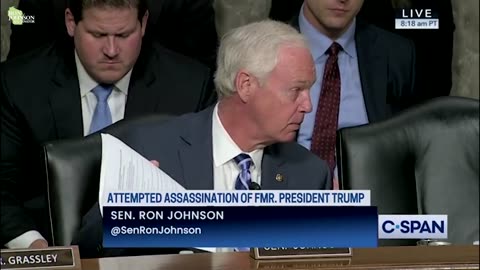 Sen. Ron Johnson questioning FBI and Secret Service