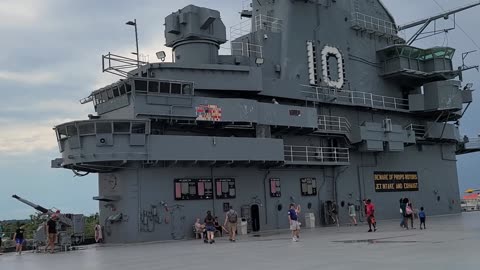 TOURED THE USS YORKTOWN