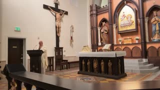 Our lady of Solitude Chapel; St Marianne Cope; adoration before Mass - Jan. 23 2024