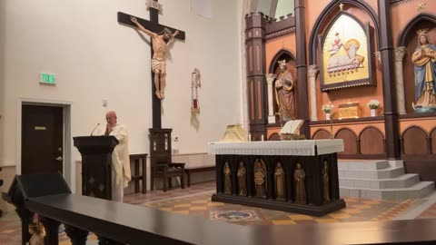 Our lady of Solitude Chapel; St Marianne Cope; adoration before Mass - Jan. 23 2024