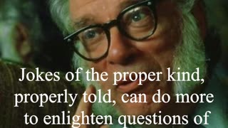 Isaac Asimov Quote - Jokes of the proper kind...