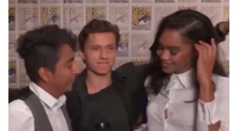 Tom Holland "where is Zendaya?"