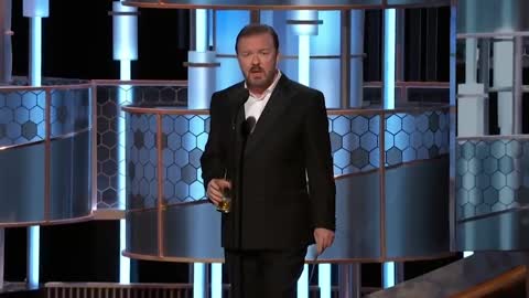 Ricky Gervais at the Golden Globes 2020 All of his bits chained..