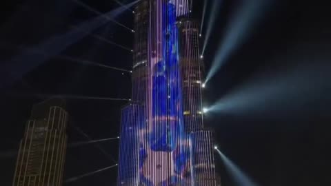 Burj khalifa lesar show Dubai night lifestyle