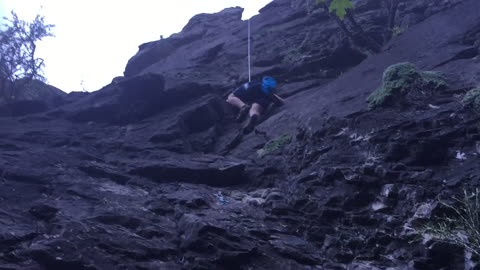 4 Year Old Climbs 55+ Cliff