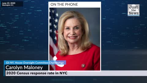 Carolyn Maloney on the 2020 census response rate in NYC