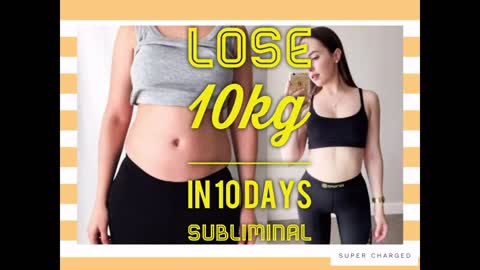 Lose 10kg In 10 Days Subliminal l Lose Weight Fast l Lose Weight Easily l Super Powerful