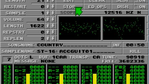 Amiga and Atari ST Protracker Music Mods - Country