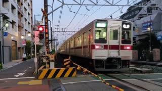 Cool Japan Train Crossing With Signals, Lights, Train, Crossing Arms