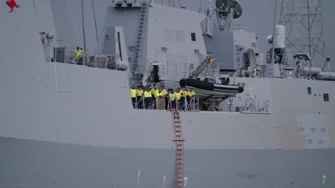 Armada australiana inicia pruebas del tercer destructor diseñado por Navantia