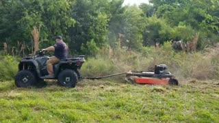 Cutting Some Tall Grass