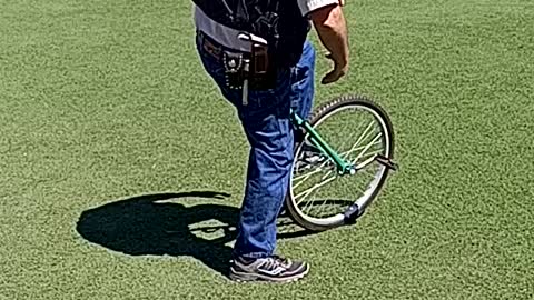 Learning how to ride a unicycle