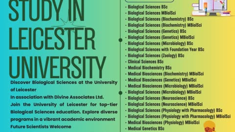 Global Excellence Awaits: University of Leicester with Divine Associates Ltd