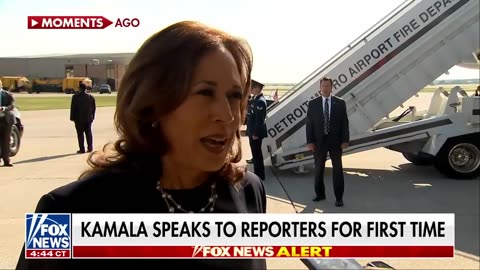 Kamala Harris- I'm glad Trump 'finally' agreed to a debate