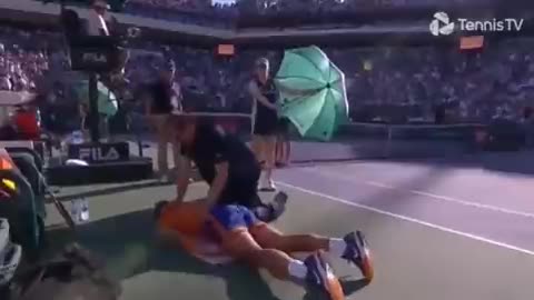 Fully Vaccinated Rafael Nadal Collapses