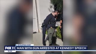 Armed man arrested at RFK Jr. event