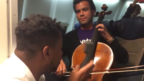 Cellist and Beatbox on a Southwest Flight!