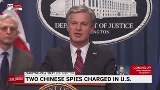 Two Chinese spies charged in the United States