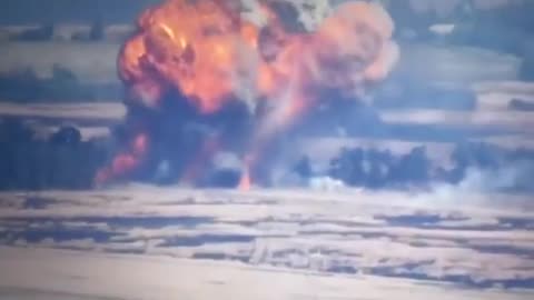 In the steppes of Donbass, the ammunition of a tank of Russian invaders was charmingly detonated.