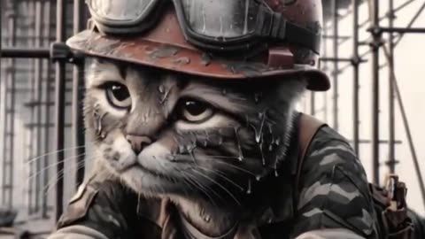 The kitten in the video shows the suffering life of the people at the bottom of China.