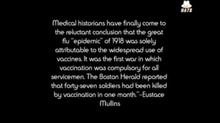 THE TRUTH ABOUT THE SPANISH FLU. IT WAS THE VACCINE THAT KILLED EVERYONE. ☠️