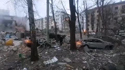 🔥 Burning streets of Kyiv — Zelenskyy's video Kyiv and the Kharkiv region