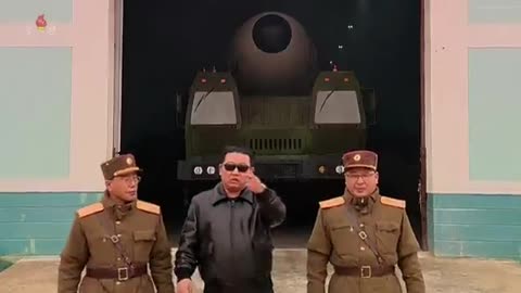 Leather jacket, sunglasses and a gigantic missile: Kim Jong-un releases Hollywood-style video.