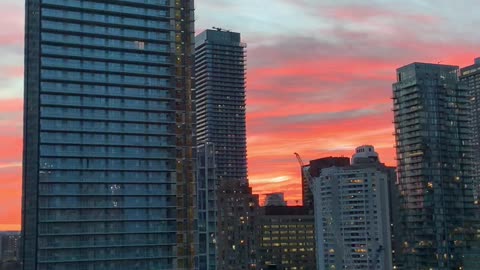Beautiful Sunset of Toronto Canada