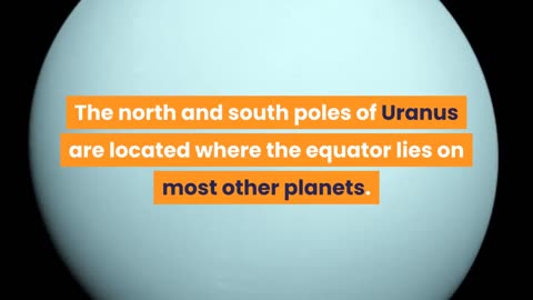 Various facts about the planet Uranus