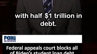 Federal Appeals Court Blocks Biden's Student Loan Debt Handout Plan