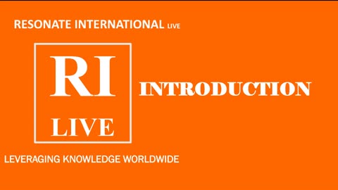 RESONATE INTERNATIONAL LIVE - Leveraging knowledge worldwide