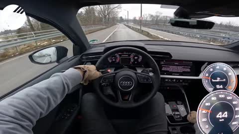2021 audi A3 35 tfsi 1.5 T 7 DCT Germany does not limit the test speed!
