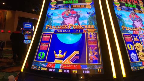 Dragon Link Peacock Princess Slot Machine Play Bonuses Free Games!