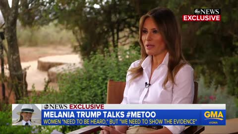 Melania Trump weighs in on the #MeToo movement
