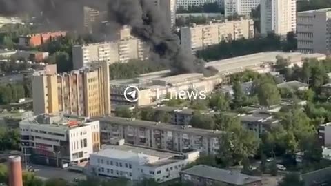 A fire is happening at the defense plant "NPO Avtomatiki" in Yekaterinburg.