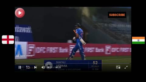 Shafali Verma on fire 52 runs vs England | 1st T20I 6th december - India Women vs England Women 2023