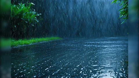 Heavy Rain at Night for Sleeping, Relax, Study, insomnia, Reduce Stress | Heavy Rain Sounds