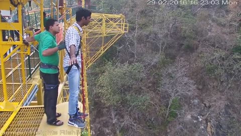 Watch this before You Do Bungee Jumping #funny #india #bungeejumping #scary