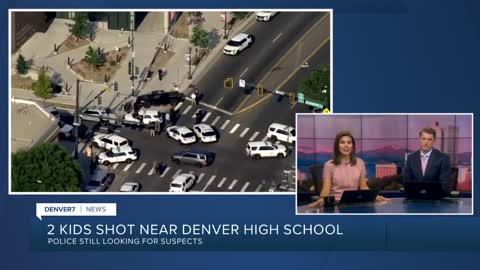 Two kids shot near Denver high school